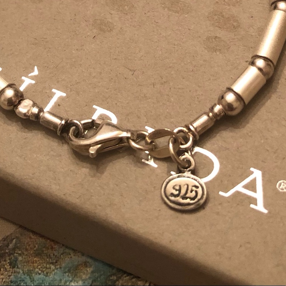 Vintage Silpada Polished and Matte Sterling Silver Bracelet B0477 - Picture 12 of 16